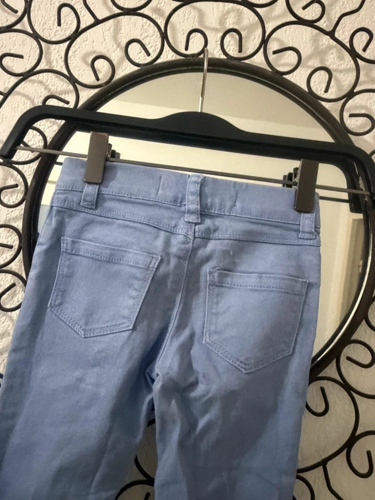 🔵 Jegging de mezclilla denim azul cielo elástico - Talla 3-4 Años (104 cm) – photo 6